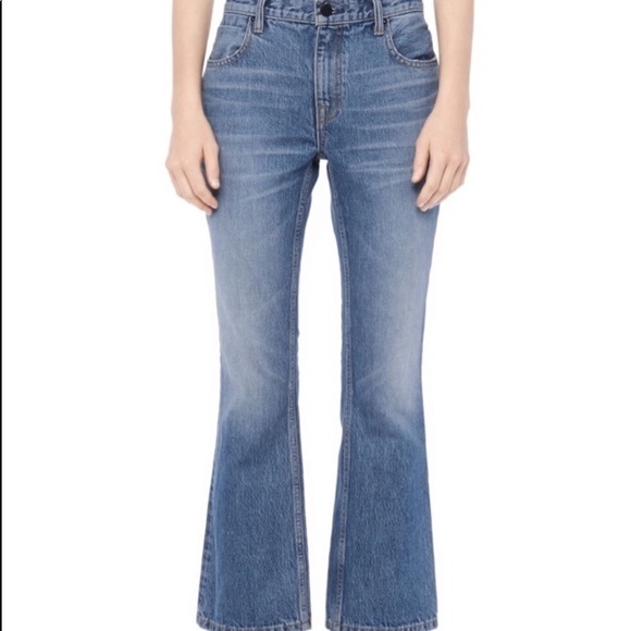 Alexander Wang Denim - Alexander Wang trap boot-cut cropped jeans